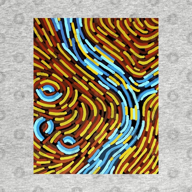 Aboriginal Art - The River by hogartharts